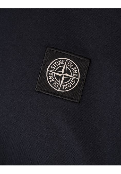 T-Shirt Slim Fit In Jersey Di Cotone Blu Navy STONE ISLAND | K1S152100039-S0013V0020